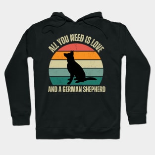 Guardian Hearts: Unwavering loyalty and love, embodied by German Shepherds! Hoodie